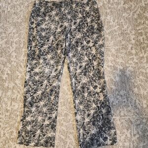 SIGRID OLSEN FLORAL CROPPED PANTS - SIZE 10
